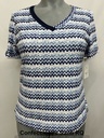 camisseta escote pico manga vuelta