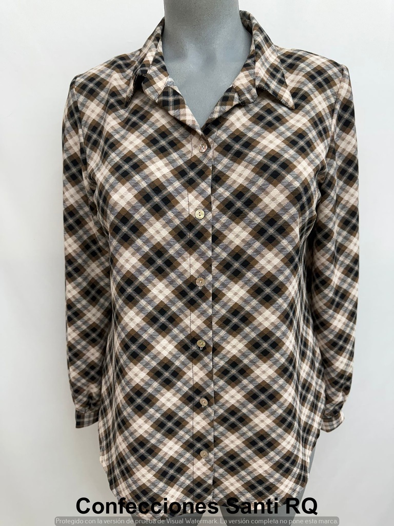 BLUSA CAMISETA CUADROS