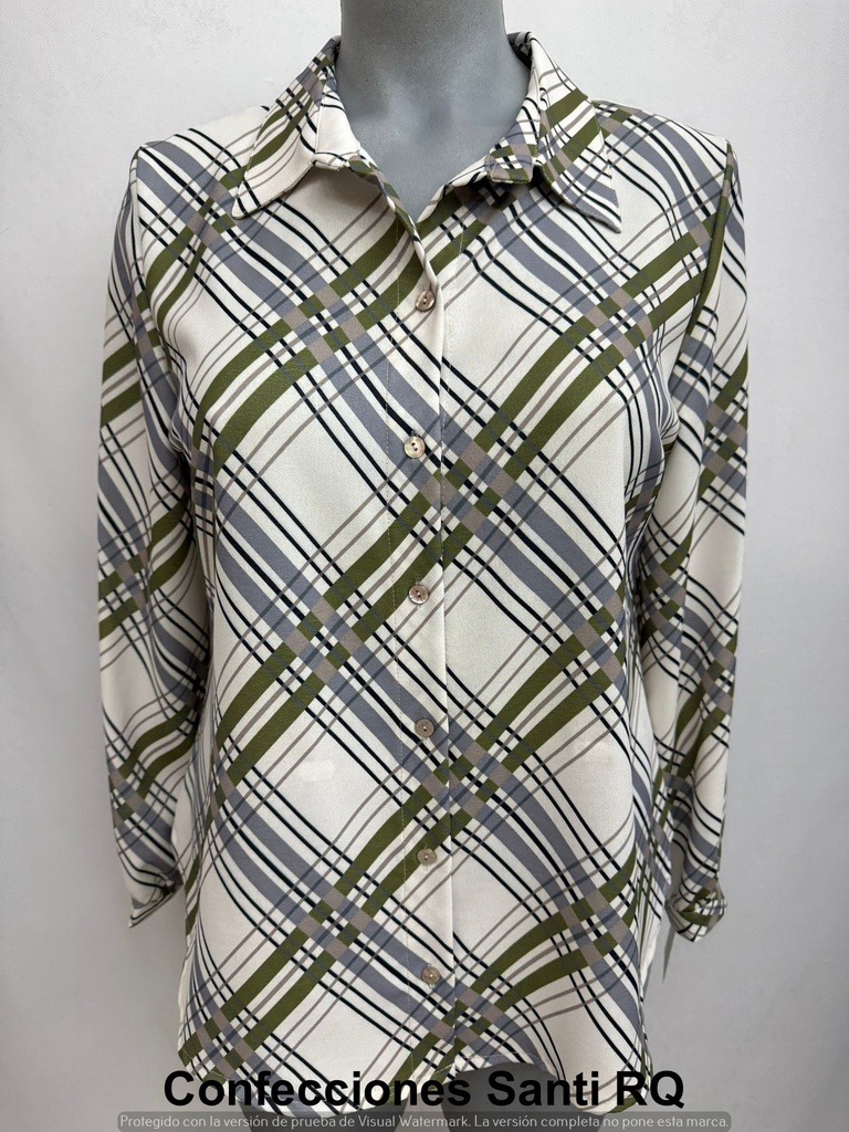 BLUSA CAMISETA CUADROS