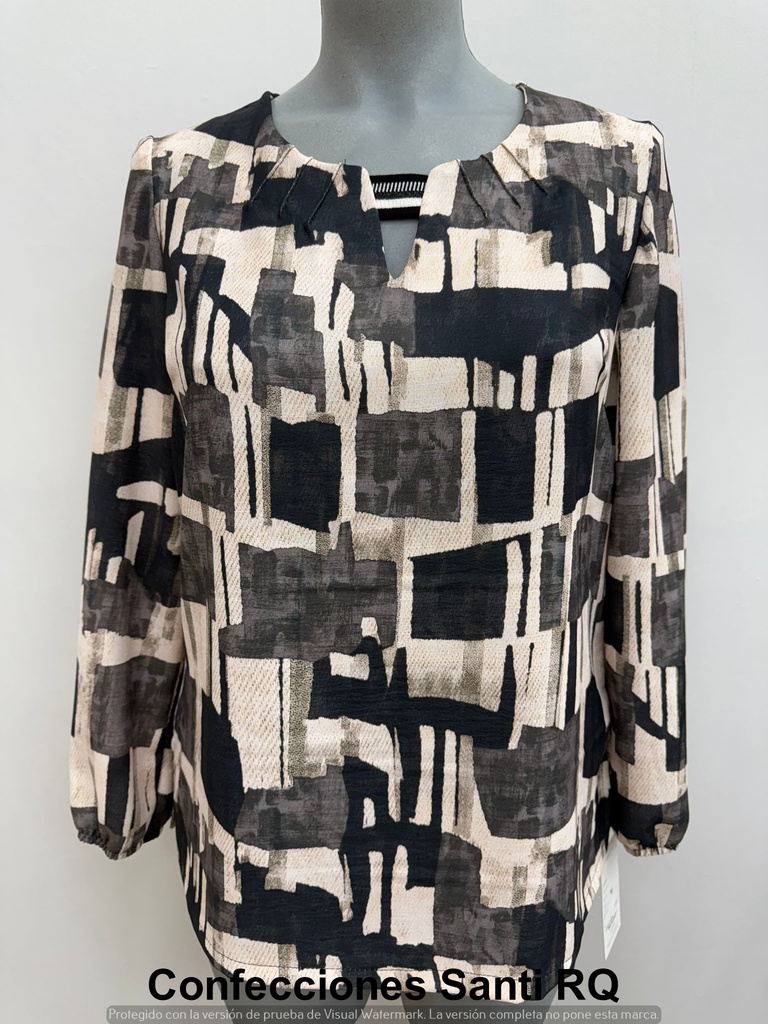 BLUSA CINTA ESCOTE NERVIOS