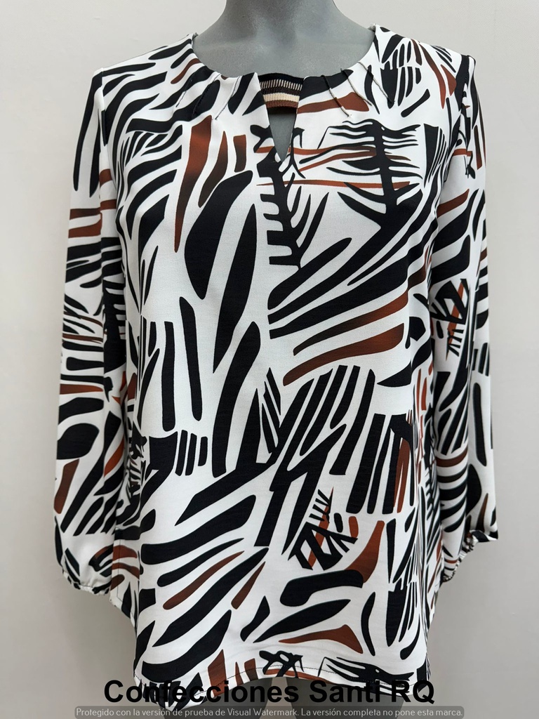 BLUSA CINTA ESCOTE NERVIOS