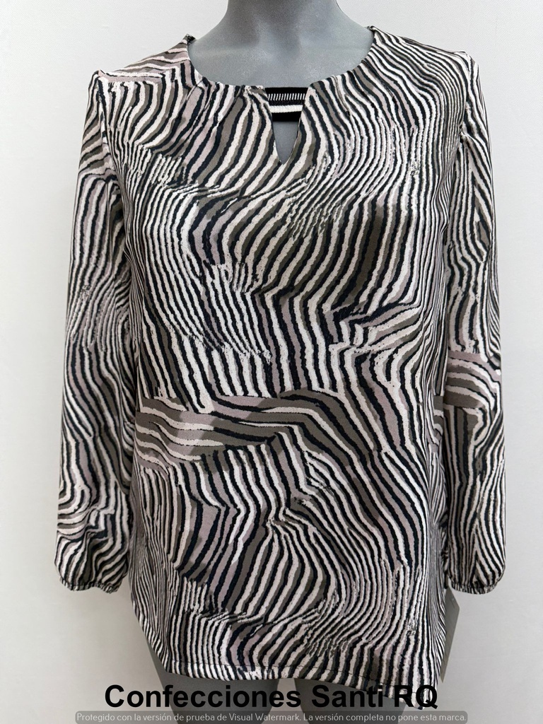 BLUSA CINTA ESCOTE NERVIOS