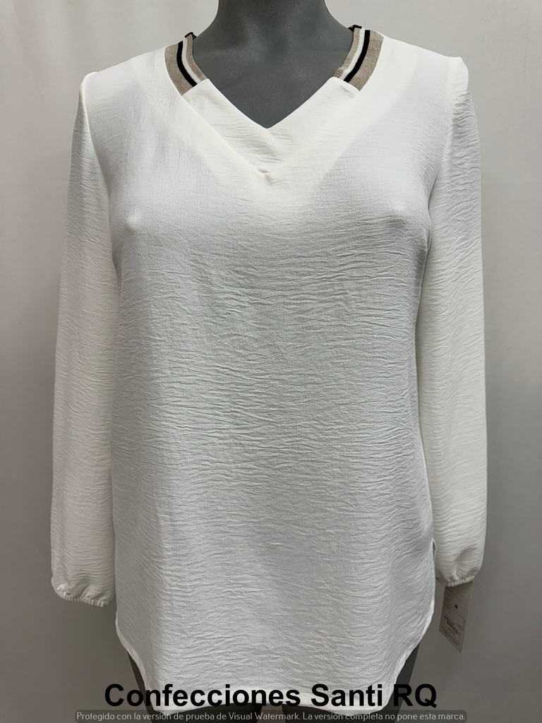 BLUSA MEDIO ESCOTE CANALÉ