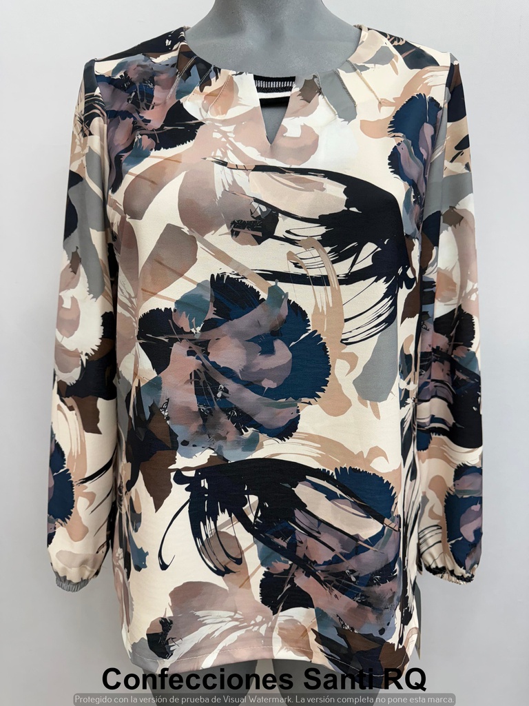 BLUSA CINTA ESCOTE NERVIOS