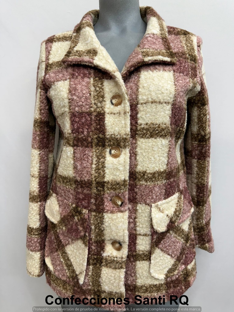 CHAQUETON CORTO CUADROS