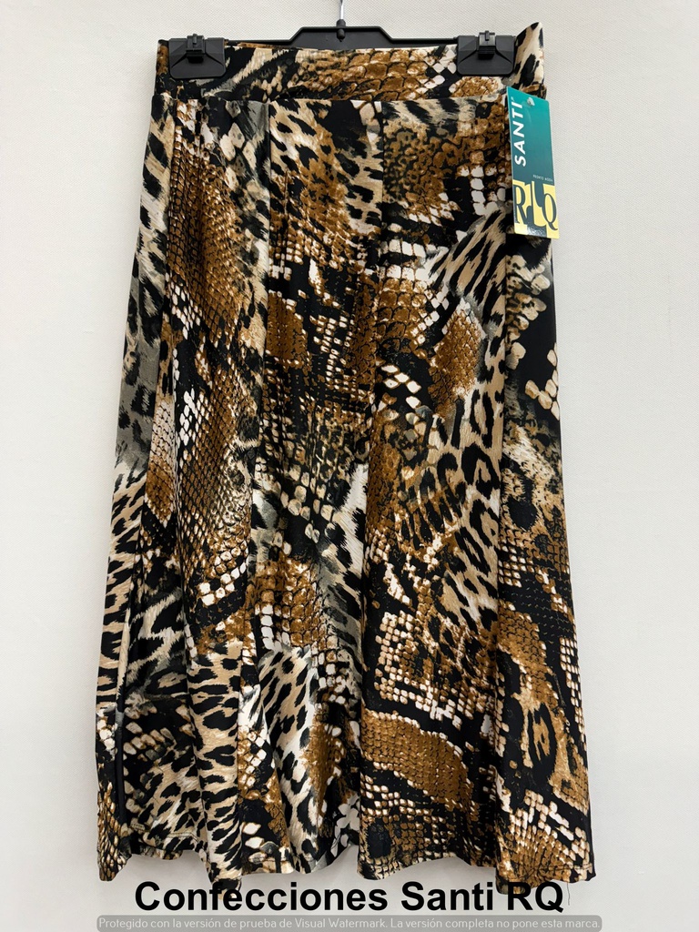 FALDA 10  GODETS PUNTO LISA/ESTAMPADA