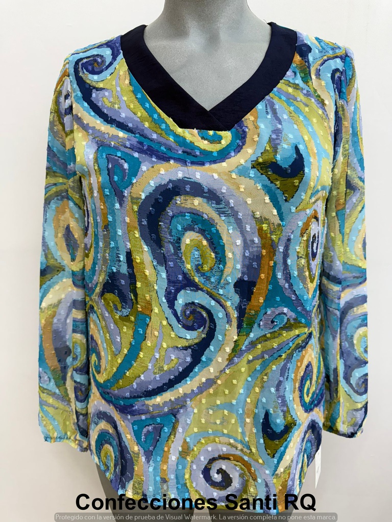 BLUSA PLUMETTI ESCOTE BEL