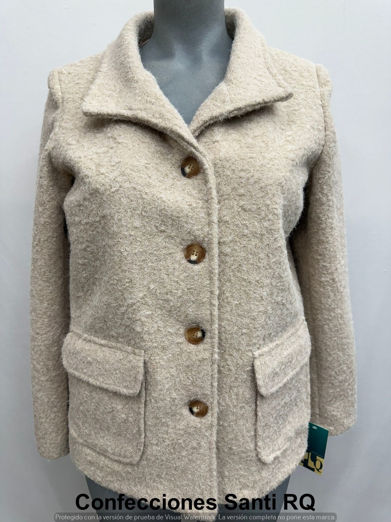 CHAQUETON CORTO LISO