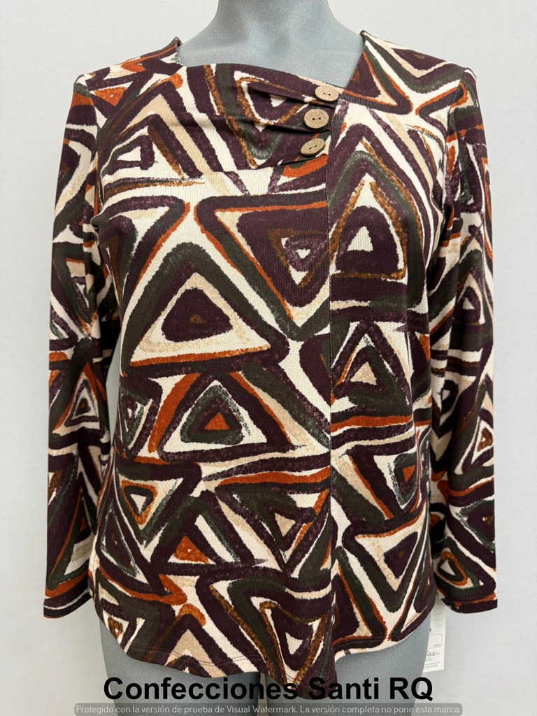 CAMISETA ESCOTE TRAPECIO