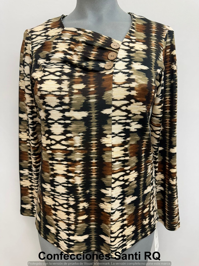 CAMISETA ESCOTE TRAPECIO