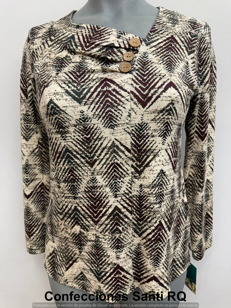 CAMISETA ESCOTE TRAPECIO