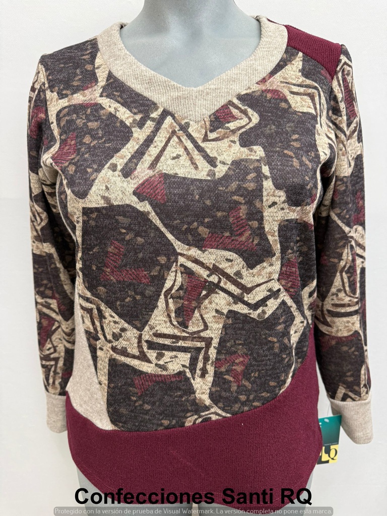 CAMISETA ESTAMPADO COMBINADO CANALE