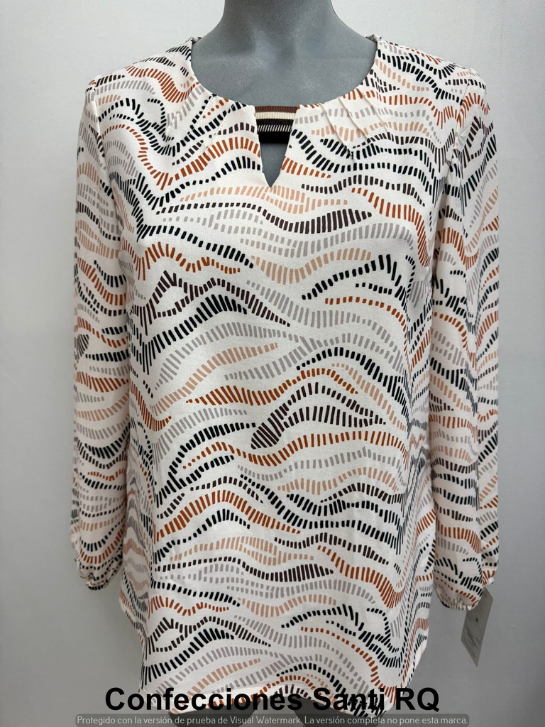 BLUSA CINTA ESCOTE NERVIOS