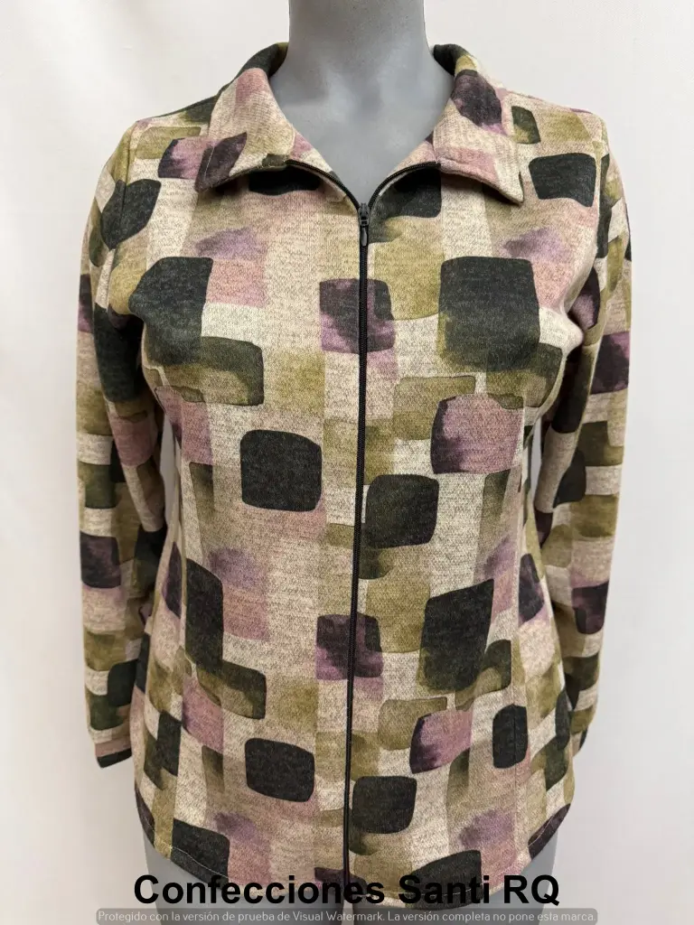 BLUSA PUNTO CREMALLERA  ESTAMPADA HARDY