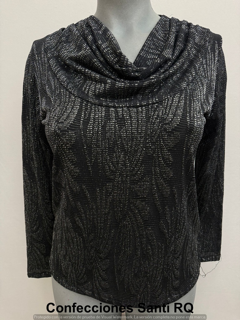 CAMISETA C/DRAPEADO LUREX