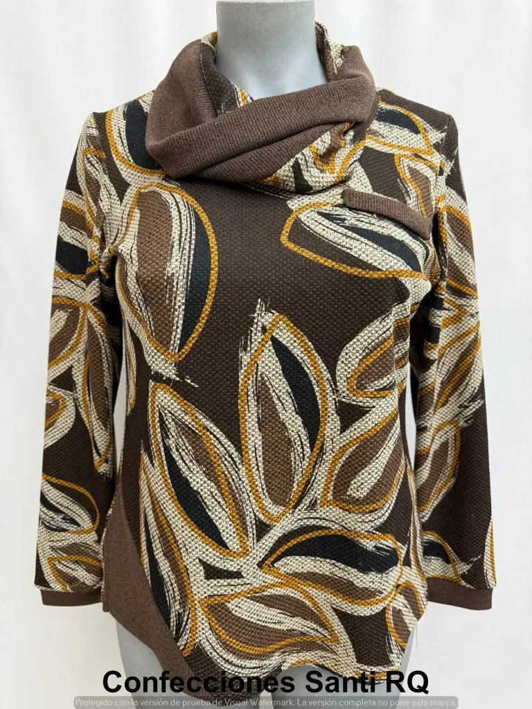 CAMISETA CARTERA COMBINADA ESTAMPADA