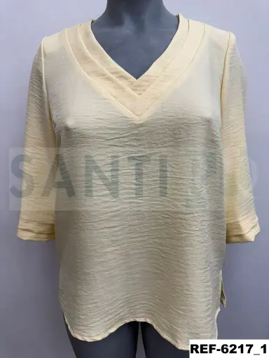 blusa doble escote