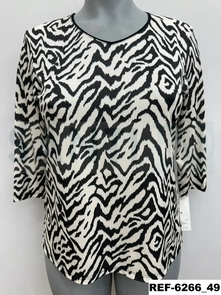 camiseta sin costadillo estampada