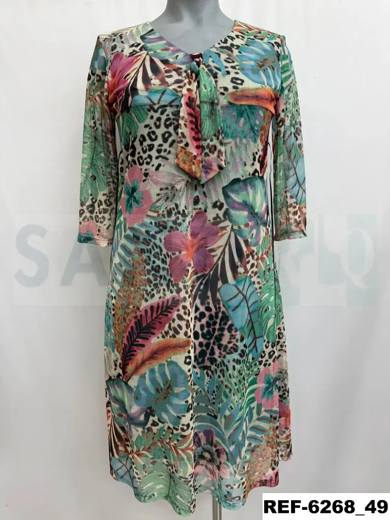 vestido tul lazo