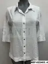 camisa bajo ancho  STRASS
