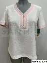 blusa top combi cremallera