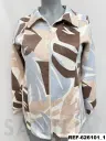 sobrecamisa antelina estampada