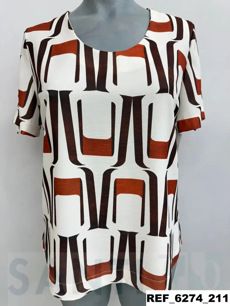 blusa piquetas manga