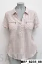 blusa bolsillos bies cremallera 