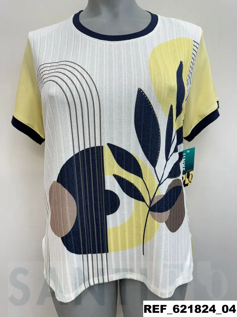 camiseta CIRULOS HOJAS