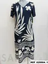vestido evase punto cenefa