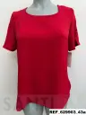 blusa manga tres botones forrados