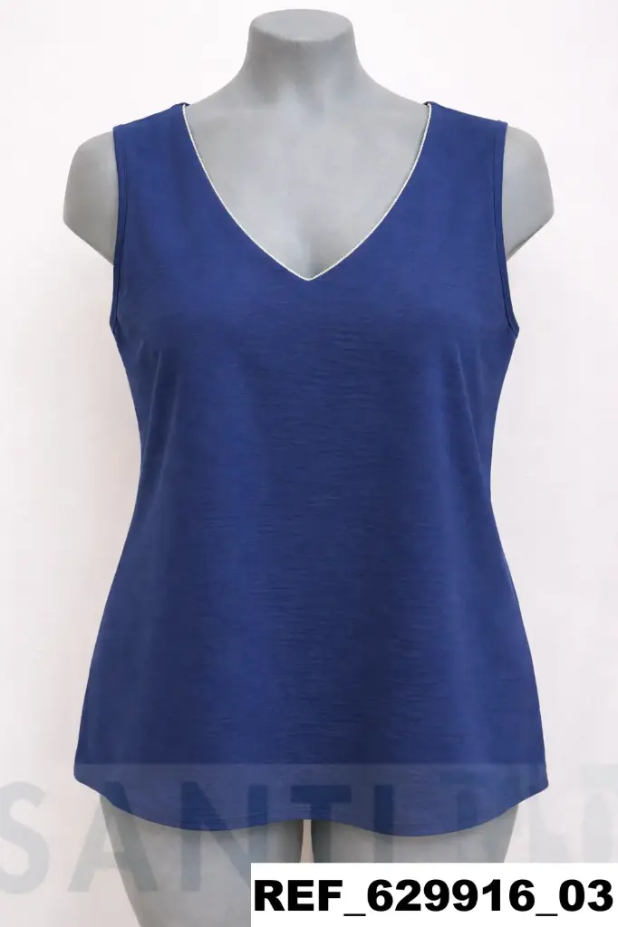 top cadenita escote