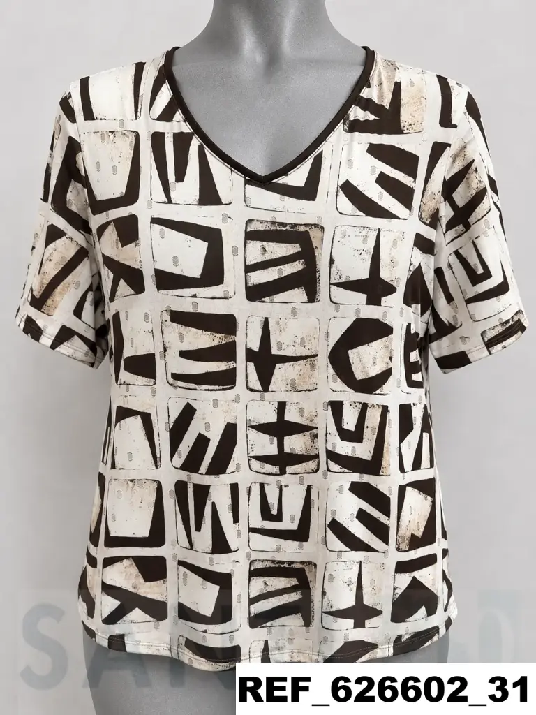 camiseta sin costadillo brillo M/C 