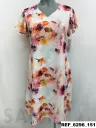 vestido evase estampado