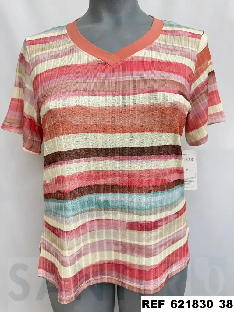 camiseta rayas acuarela