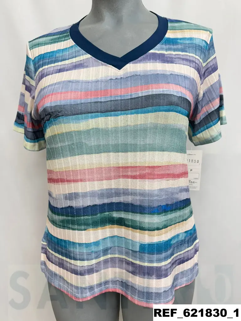 camiseta rayas acuarela