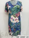 vestido punto octagono escote