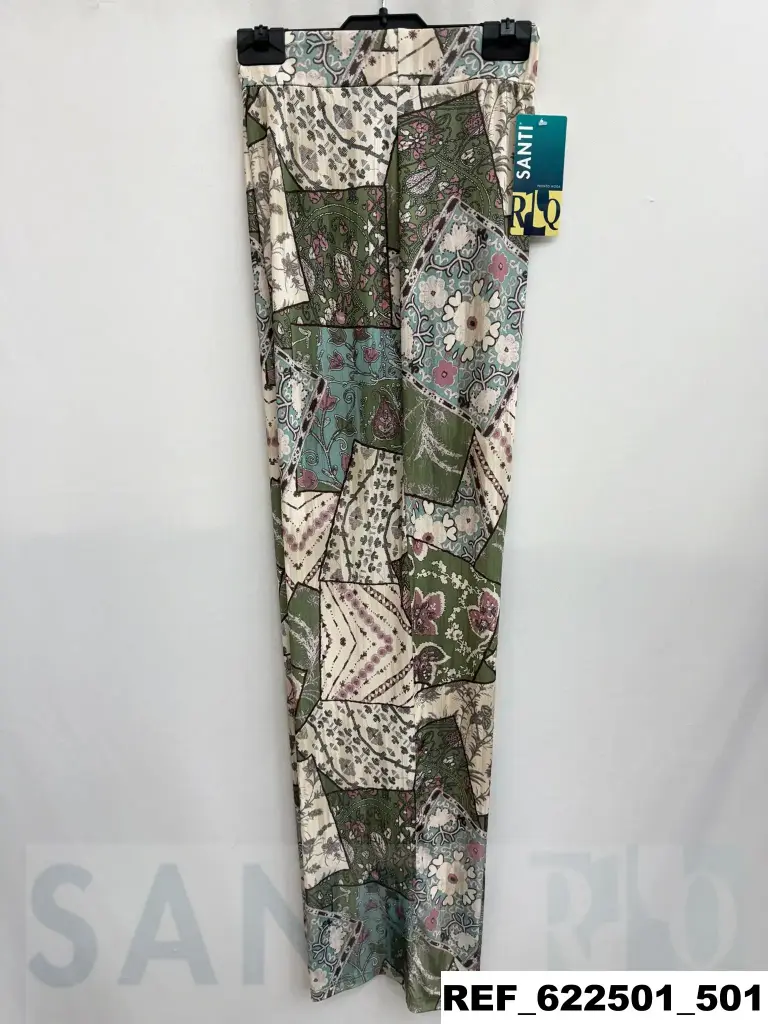 pantalon punto solton estampado