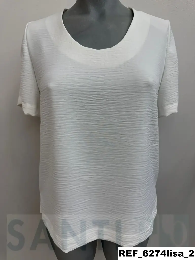 blusa piquetas manga lisa