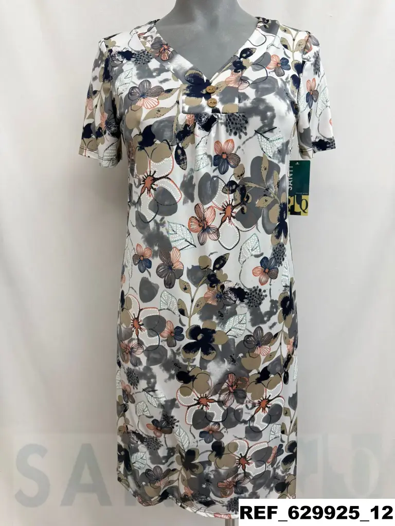 vestido escote rizo