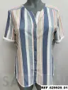 camisa raya cuello panadera