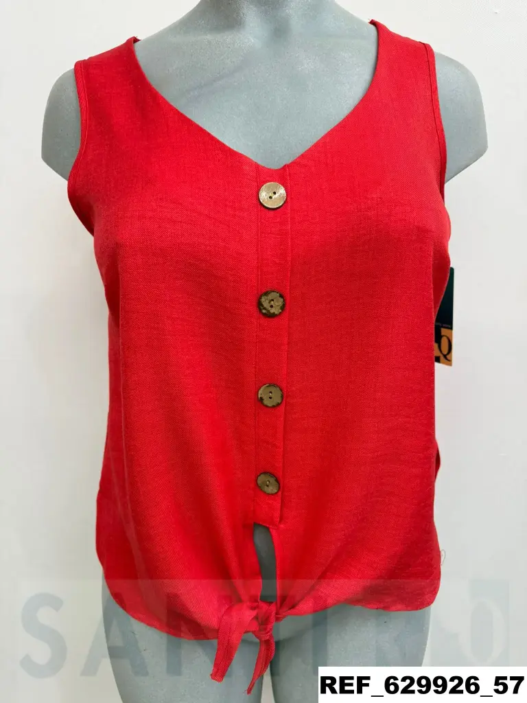 camisa atado delantero