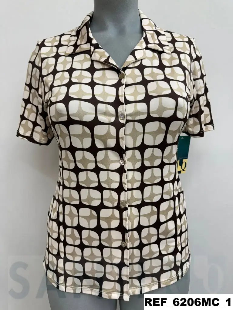 blusa punto estampada M/C