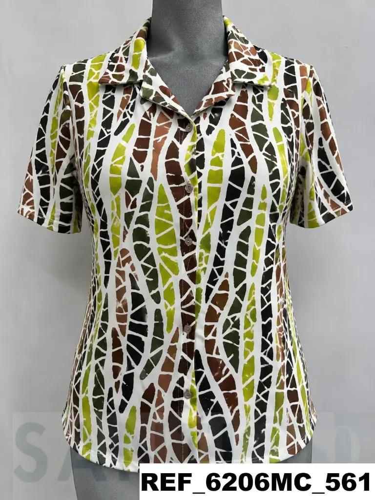 blusa punto estampada M/C