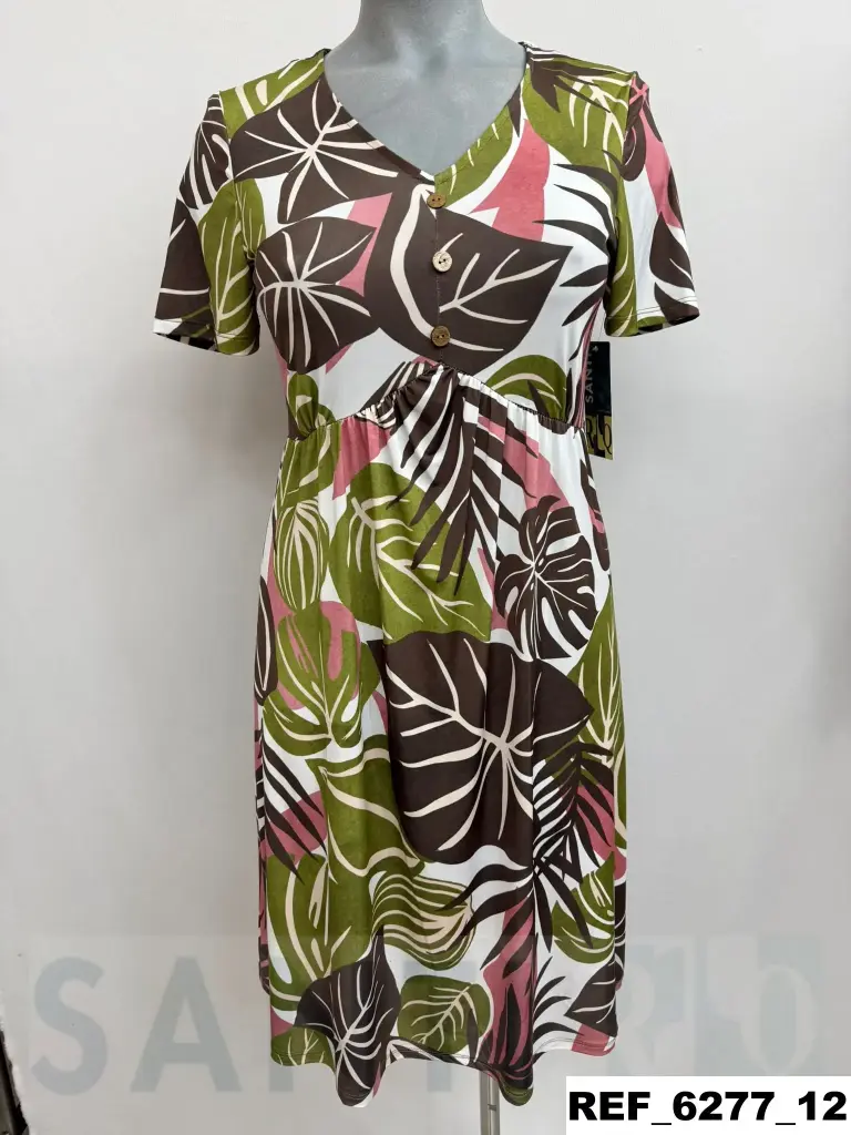 vestido rizo pecho