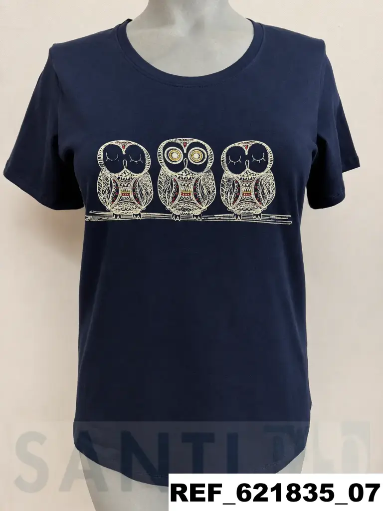 camiseta algodon BUHOS