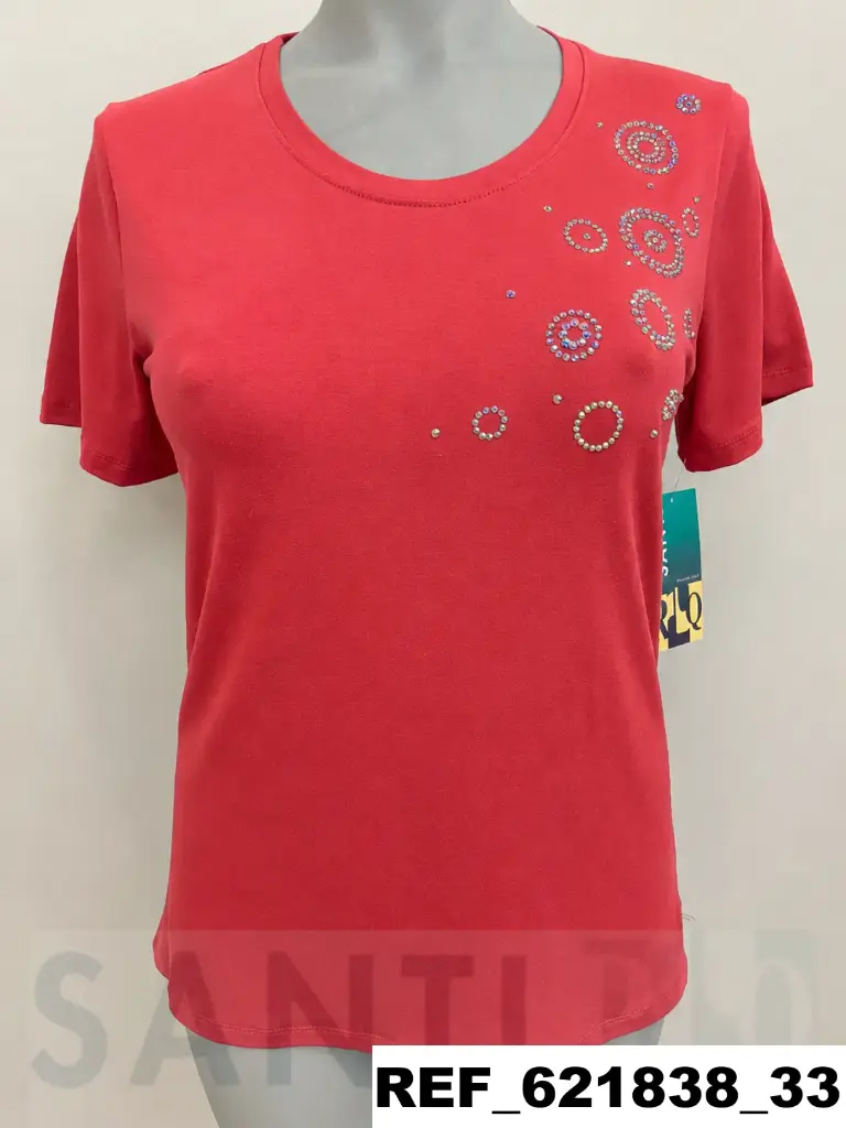 camiseta CIRCULOS STRASS