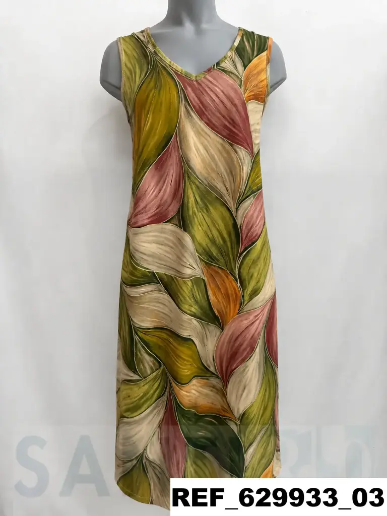 vestido tirantes canalé