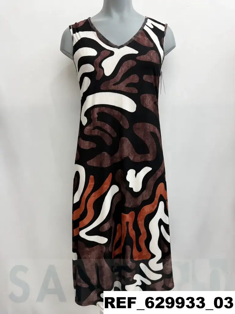 vestido tirantes canalé