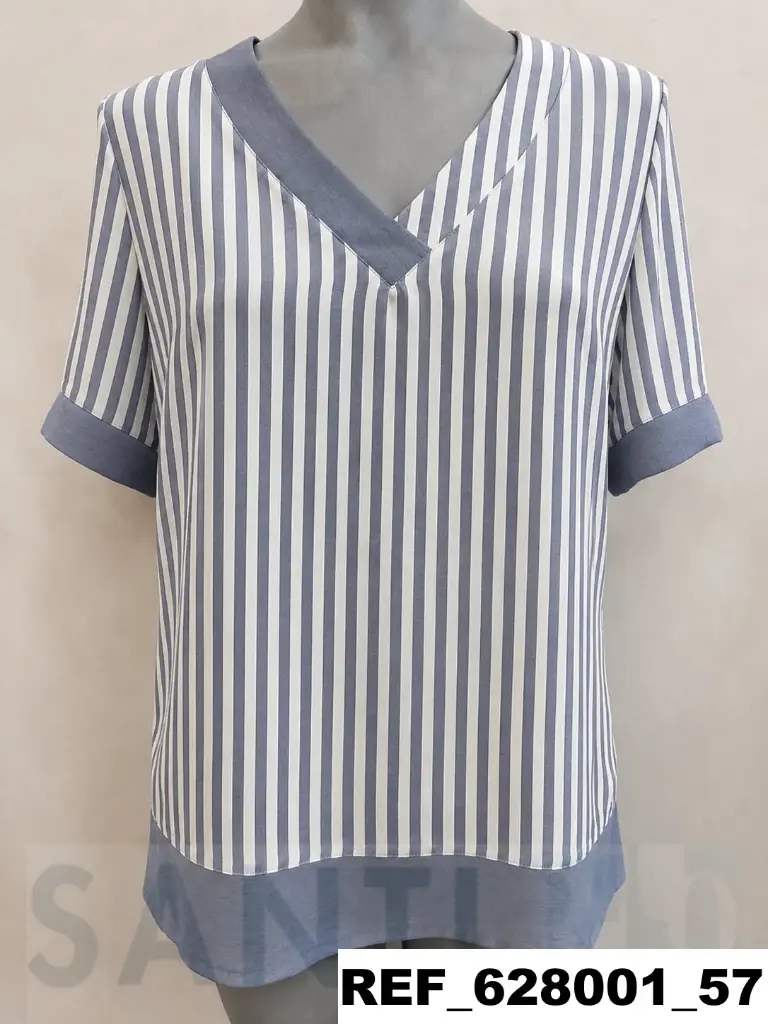blusa escote faldon raya 